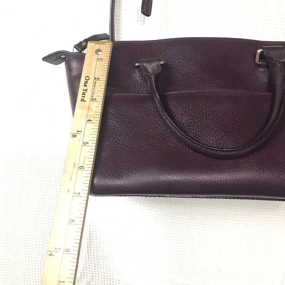 Kate Spade New York Handbag Tote / Crossbody Deep Plum Zip Top Handles and Strap